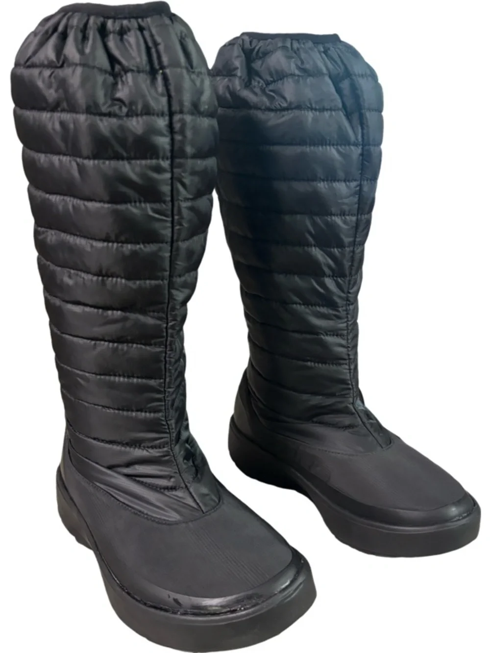 OOFOS OOmg Boot Womens  Nylon Puffer Quilted Recovery Tall Boots Size 6